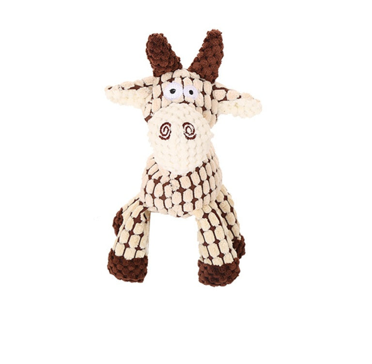 Pet Donkey Shape Corduroy Chew Toy