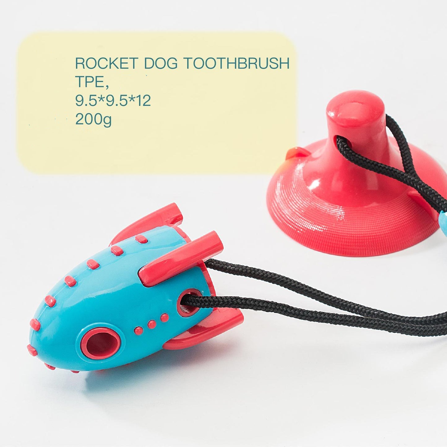 Pet Dog Bite-resistant Rocket Leaking Food Toy