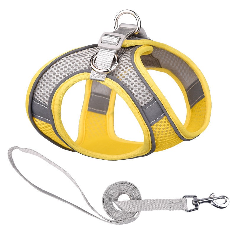 Breathable Vest-style Dog Hand Holding Leash