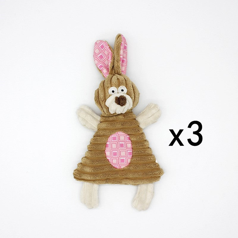Pet Donkey Shape Corduroy Chew Toy