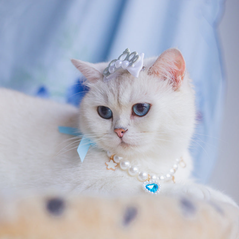 Pet Cute Barbie Skirt Dress With Necklace