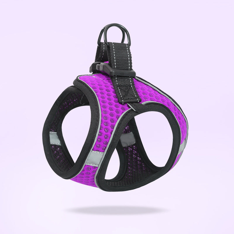 Reflective Simple Pet Dog Vest Leash