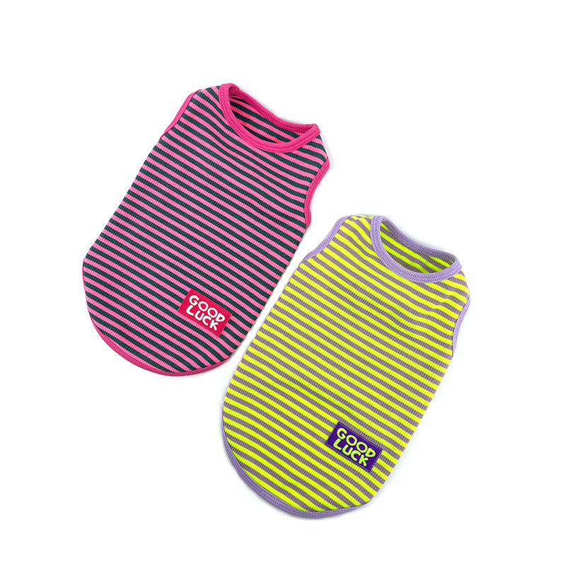 Pet Cool Breathable Stripes Vest