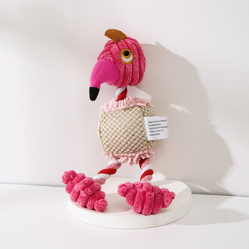 Pet Donkey Shape Corduroy Chew Toy