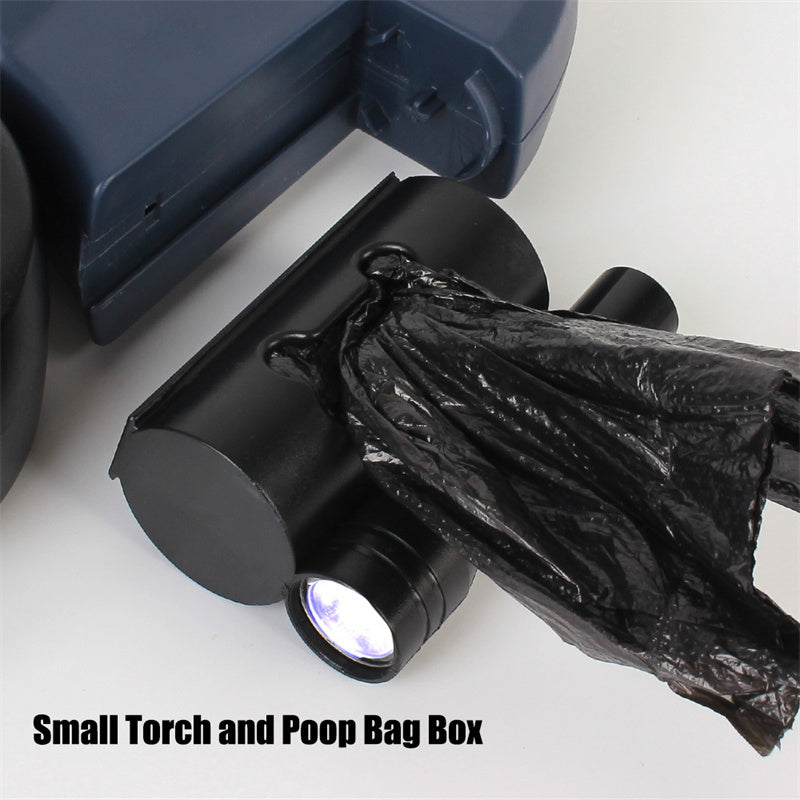Retractable 360 Swivel Double Leash With Light