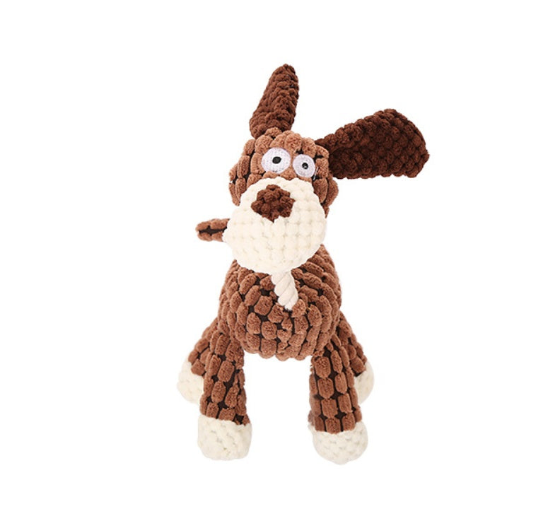 Pet Donkey Shape Corduroy Chew Toy