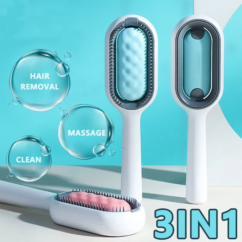 4 In-1 Double-Sided Sticky Brush With Water Tank