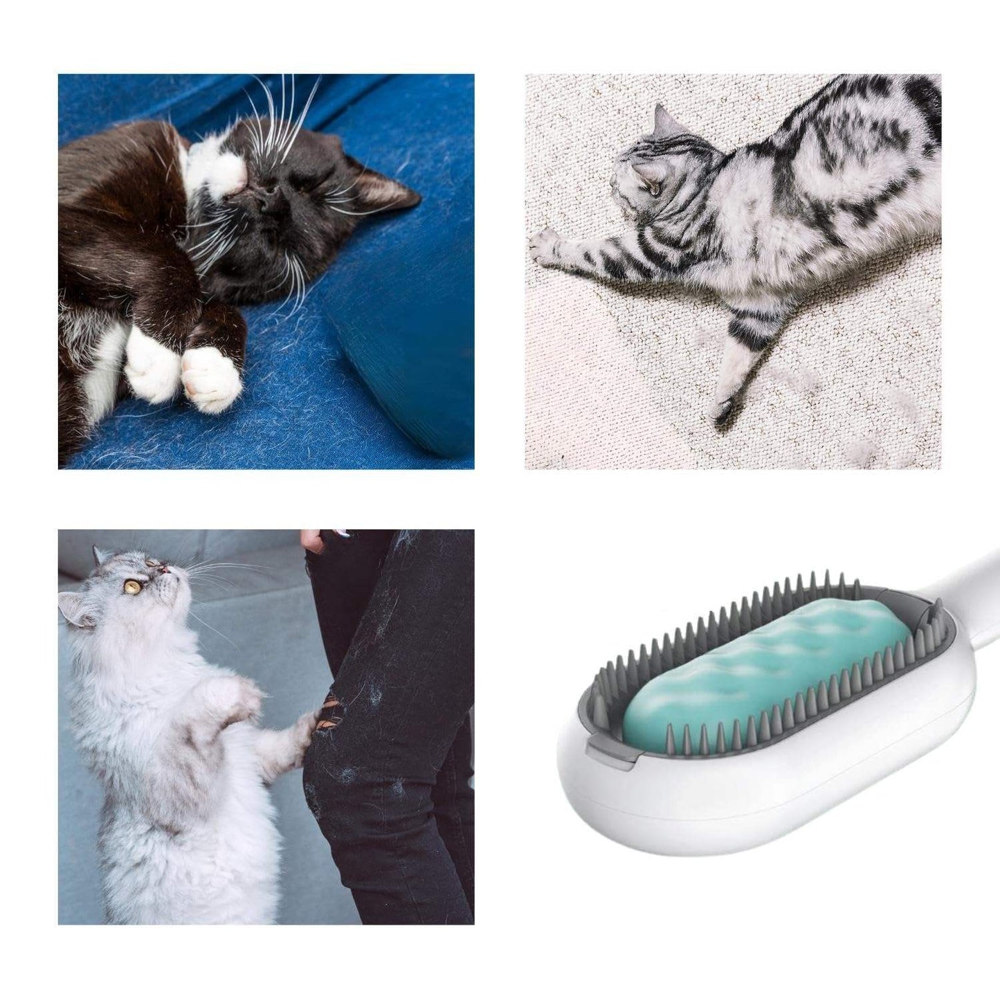 4 In-1 Double-Sided Sticky Brush With Water Tank