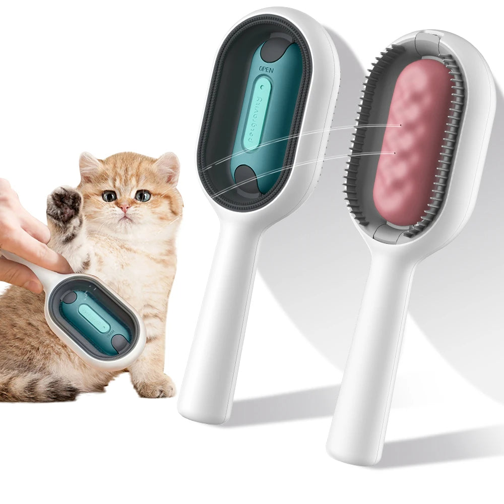 4 In-1 Double-Sided Sticky Brush With Water Tank