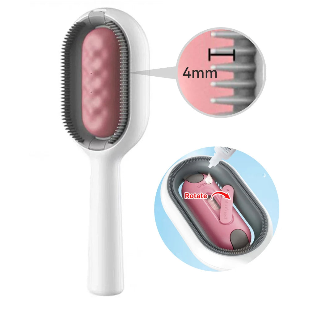 4 In-1 Double-Sided Sticky Brush With Water Tank