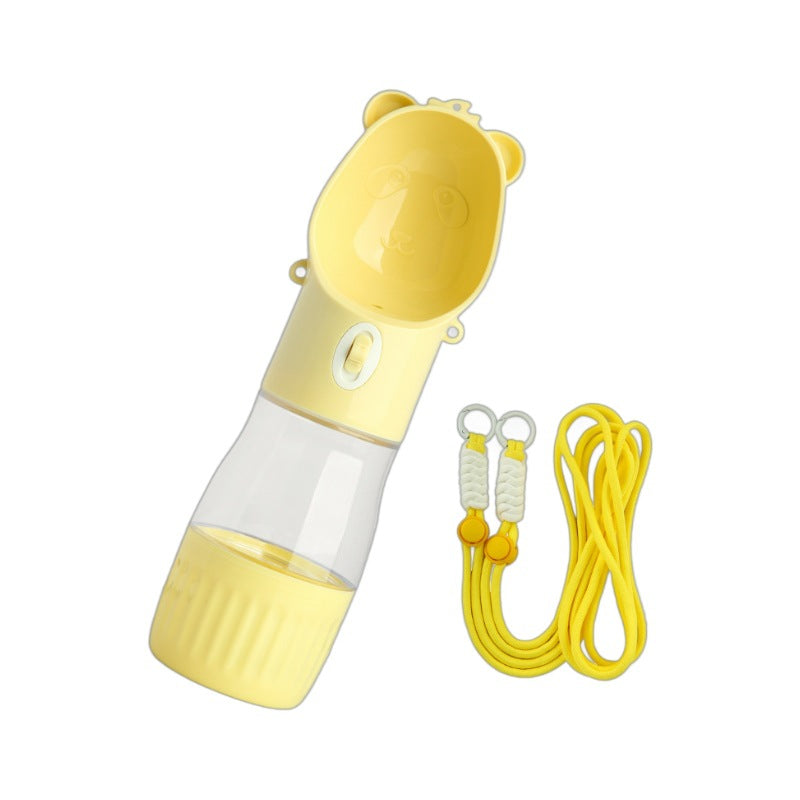 2 In 1 Portable Dog Water Bottle With Food Container