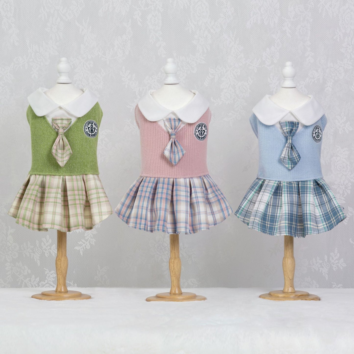 Pet Lovely Checkered Tartan Skirt