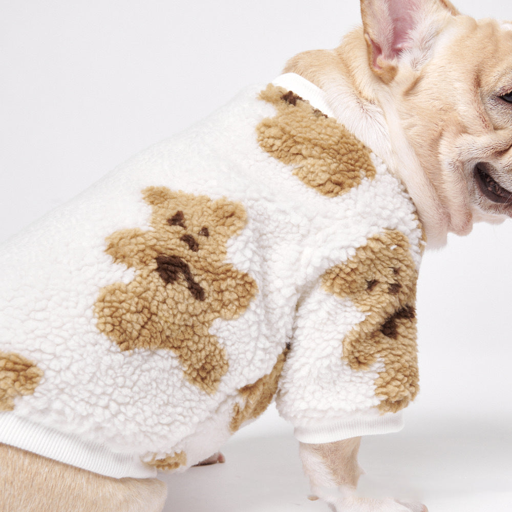 Pet Cute Thick Corduroy Bottoming Shirt