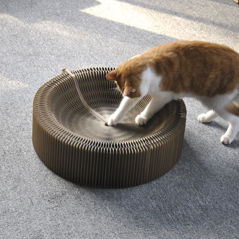 Foldable Organ Nest Corrugated Scratching Board