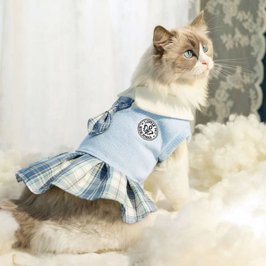 Pet Lovely Checkered Tartan Skirt