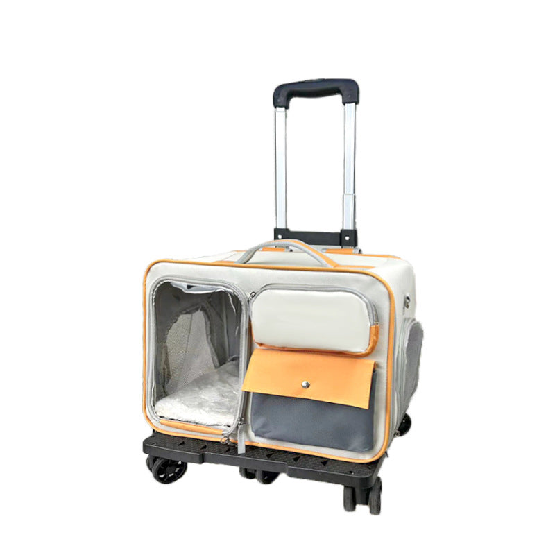 Anti-stress Pet Going Out Trolley Backpack