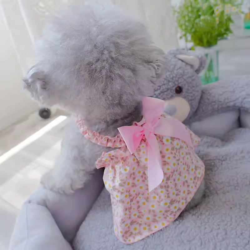 Pet Fashion Spring Floral Mini Frock