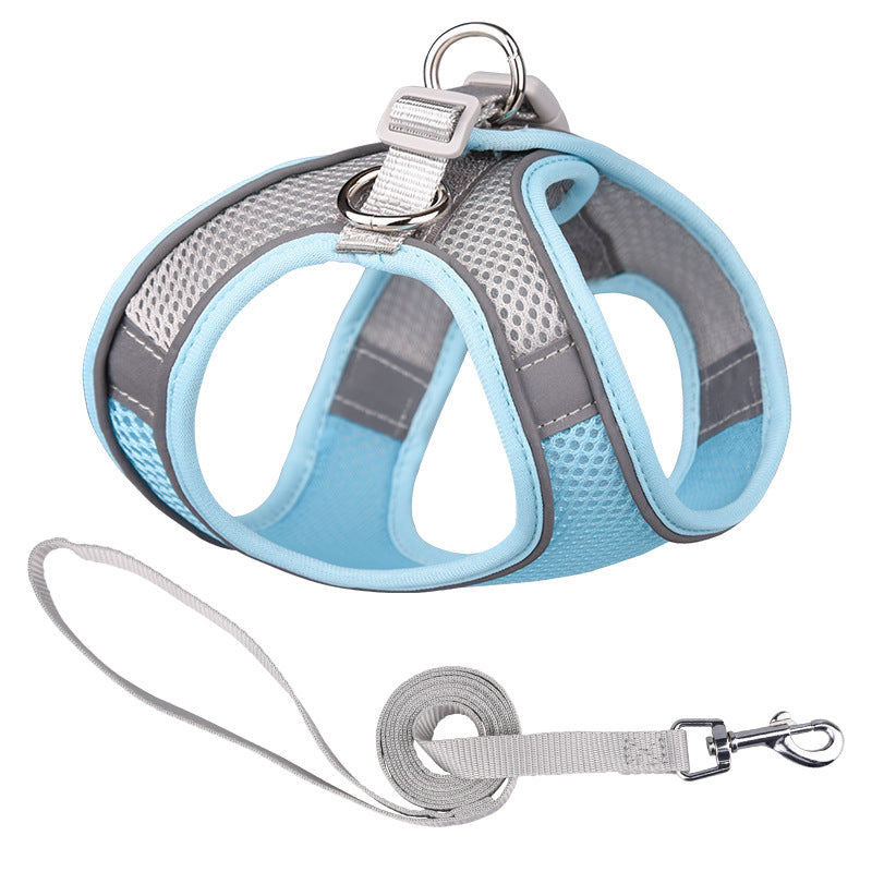 Breathable Vest-style Dog Hand Holding Leash