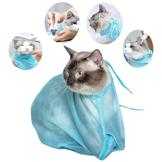 Adjustable Pet Shower Mesh Bag