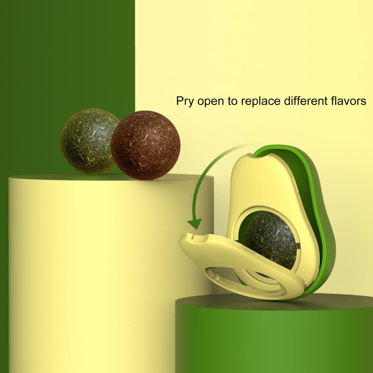 Cute Avocado Catnip Mini Cat Treat Toys