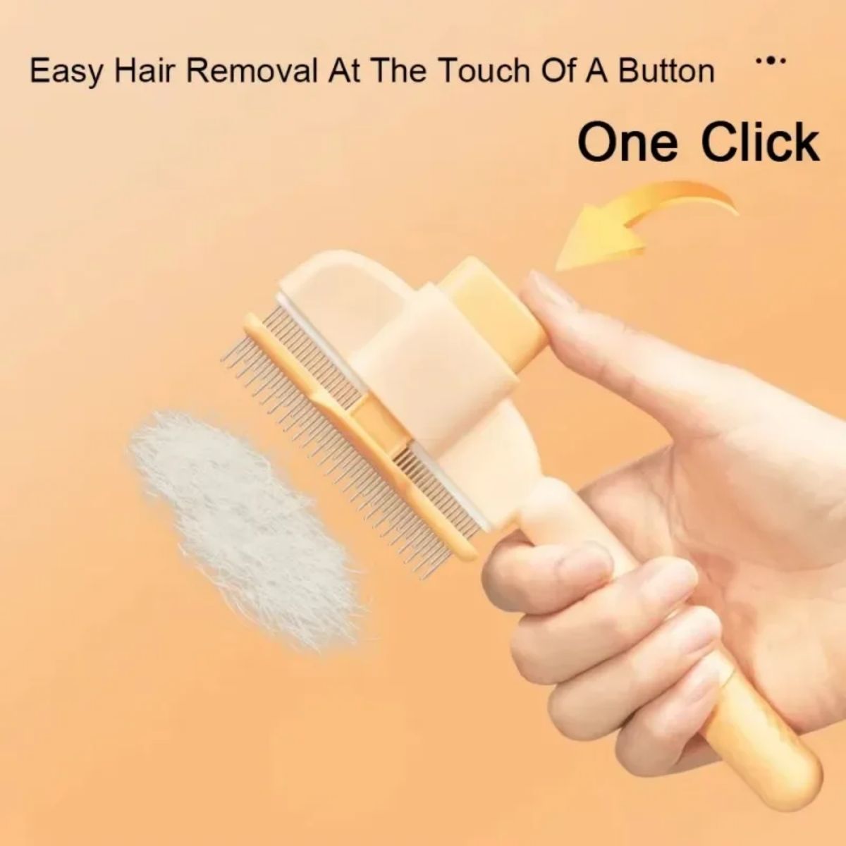 One-Click Hair Removal Pet Grooming Brush