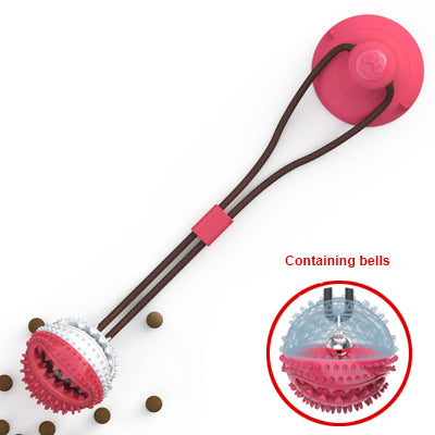 Silicone Dog Interactive Tug Ball Toy