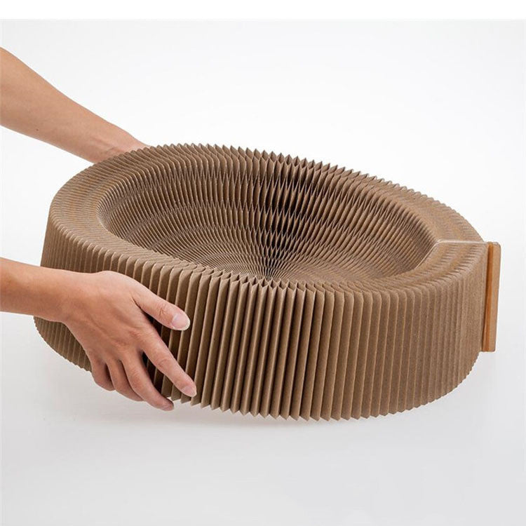 Foldable Organ Nest Corrugated Scratching Board