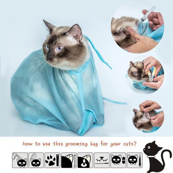 Adjustable Pet Shower Mesh Bag