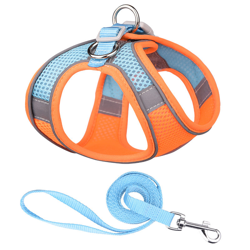Breathable Vest-style Dog Hand Holding Leash