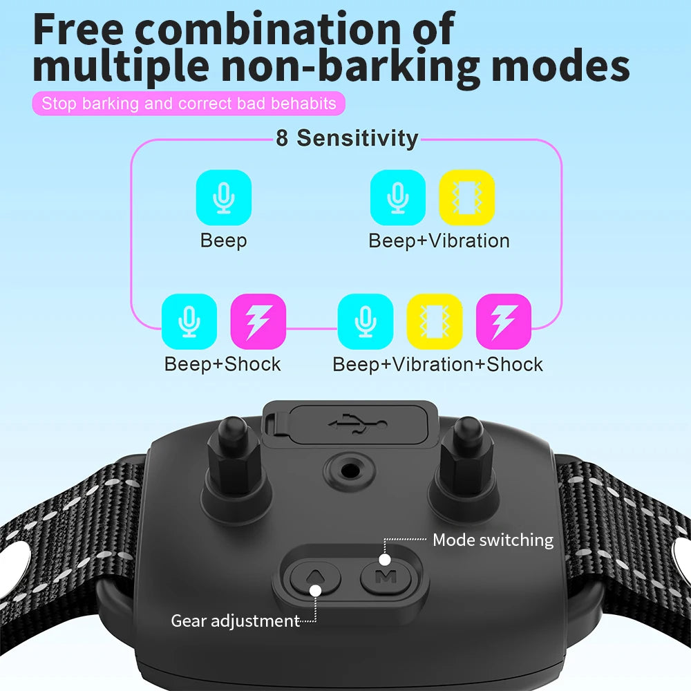 Rechargeable Smart Automatic Anti Barking Dog Collar