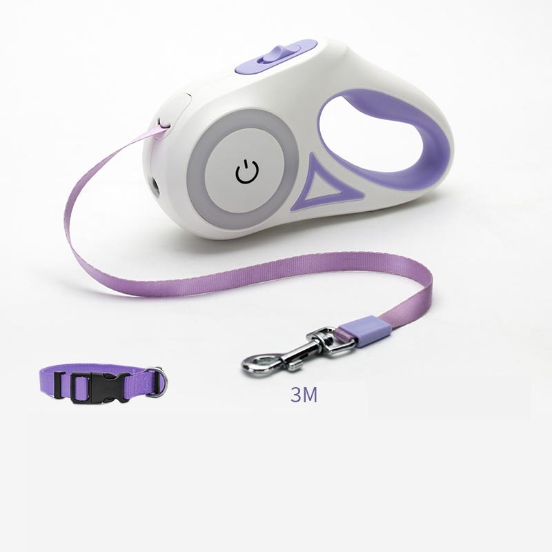 Automatic Spotlight Pet Traction Rope For Dog