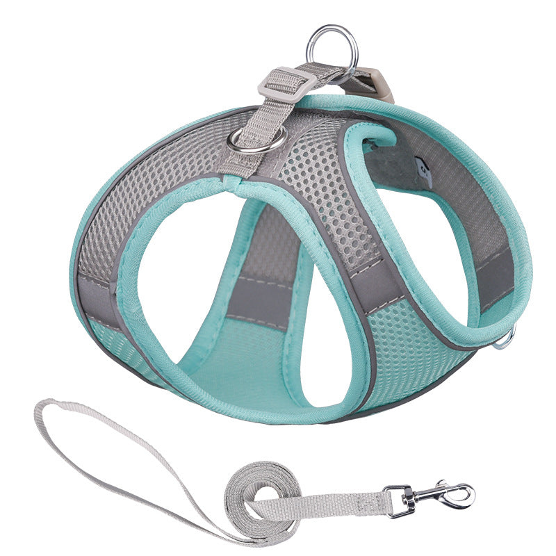 Breathable Vest-style Dog Hand Holding Leash