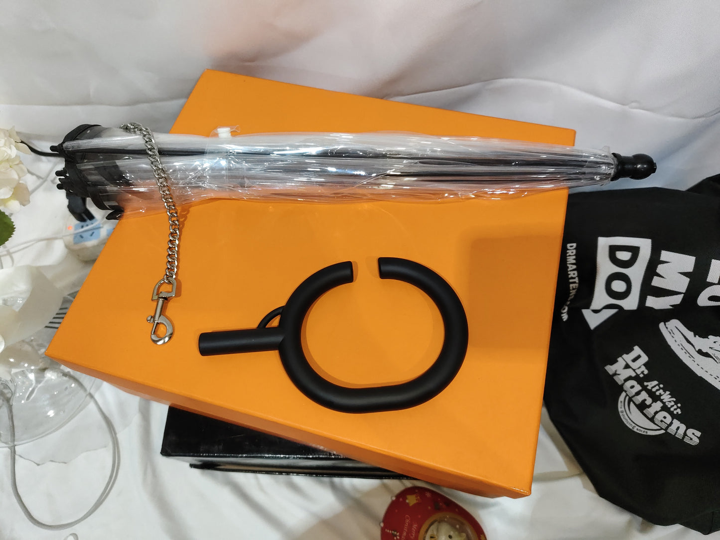 Transparent Adjustable Pet C Type Umbrella
