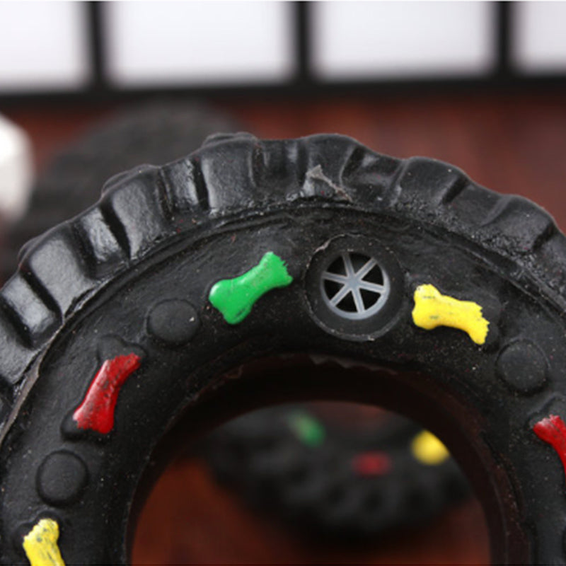 Pet Tire Vocalizations Glue Toy