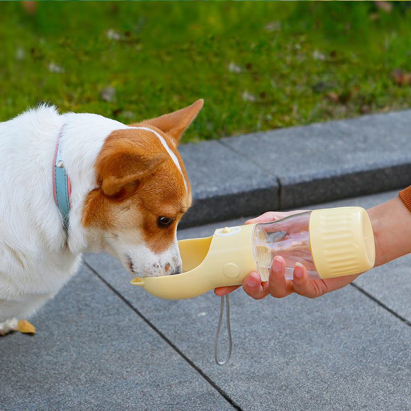 2 In 1 Portable Dog Water Bottle With Food Container