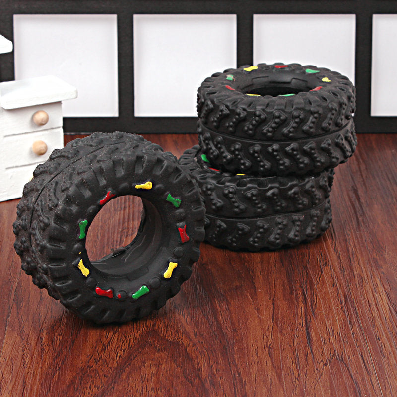 Pet Tire Vocalizations Glue Toy