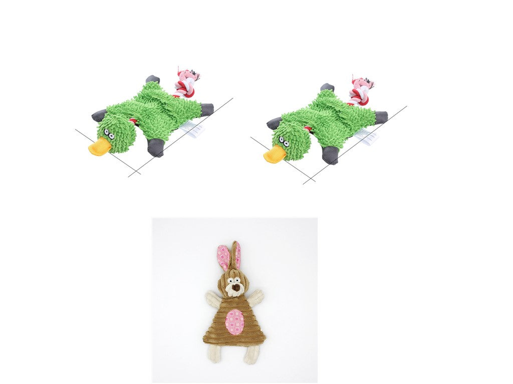 Pet Donkey Shape Corduroy Chew Toy