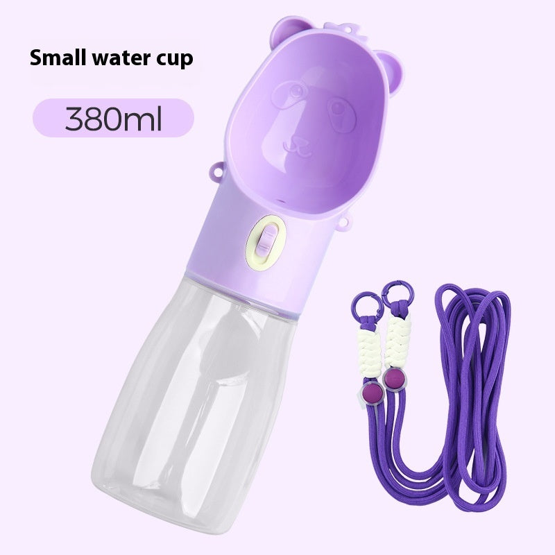 2 In 1 Portable Dog Water Bottle With Food Container