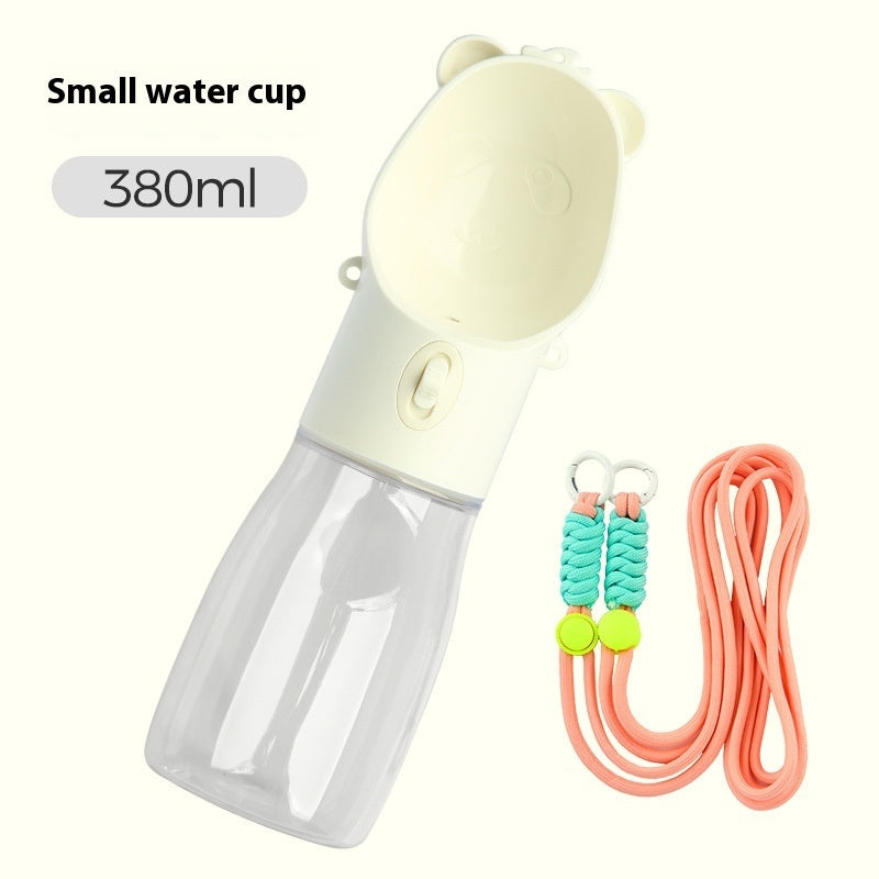 2 In 1 Portable Dog Water Bottle With Food Container
