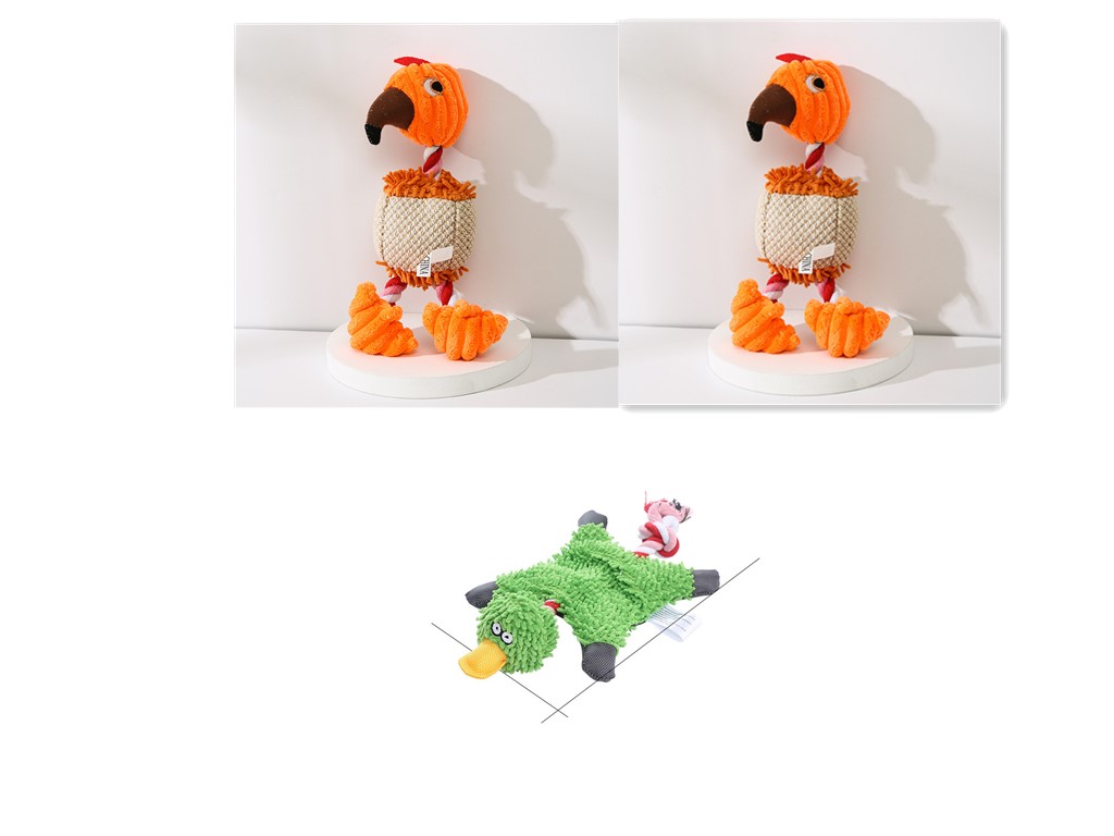Pet Donkey Shape Corduroy Chew Toy