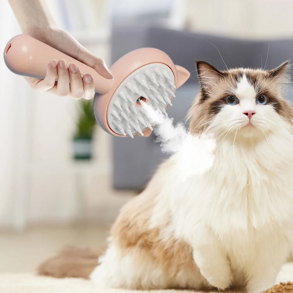 Multifunctional Kitty Slicker Brush With Mist