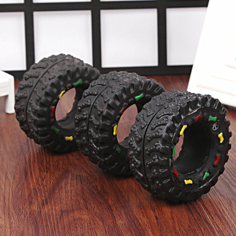 Pet Tire Vocalizations Glue Toy