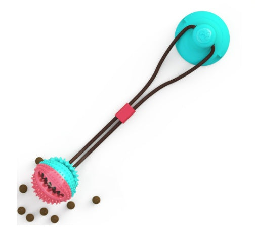 Silicone Dog Interactive Tug Ball Toy