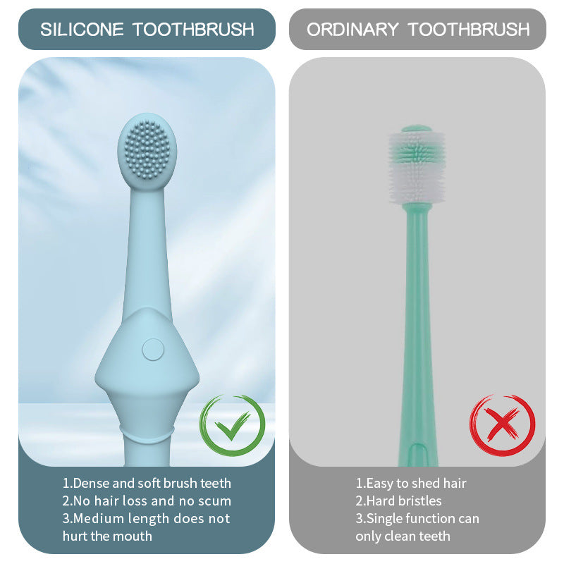 Pet Silicone Oral Cleaning Pet Toothbrush
