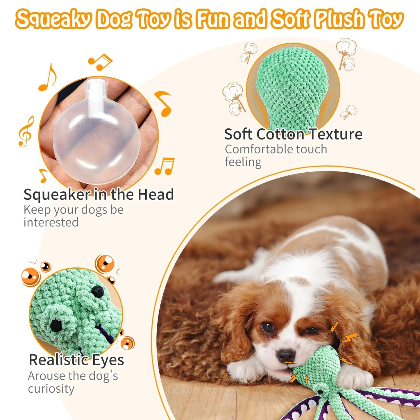 Pet Octopus Voice Shell Plush Toy