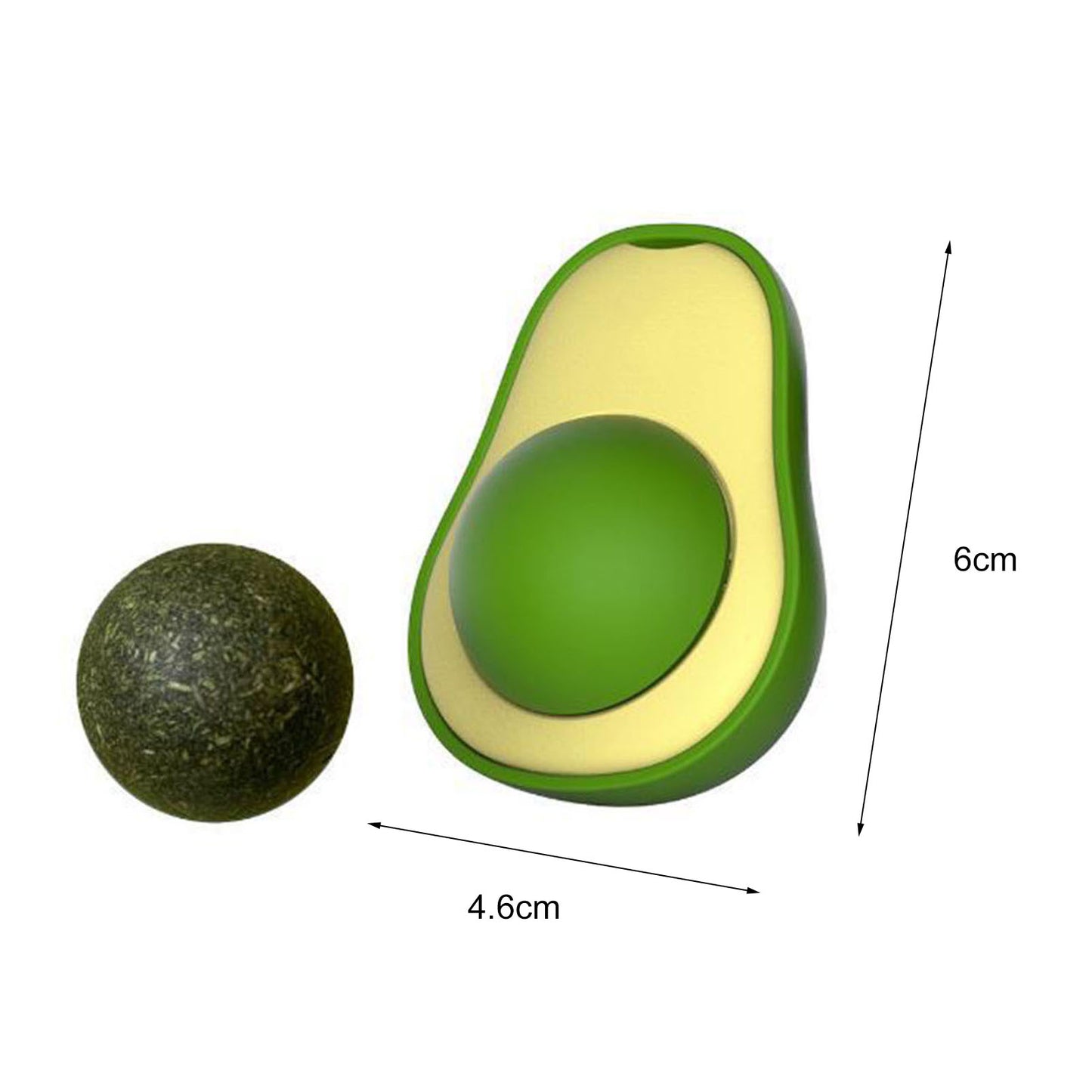 Cute Avocado Catnip Mini Cat Treat Toys