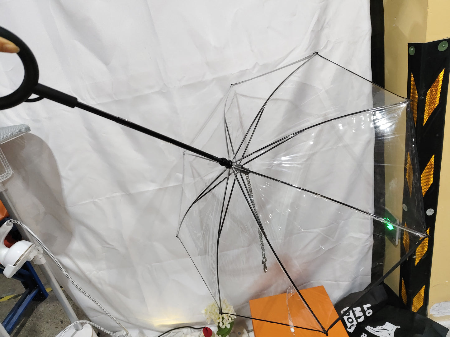 Transparent Adjustable Pet C Type Umbrella