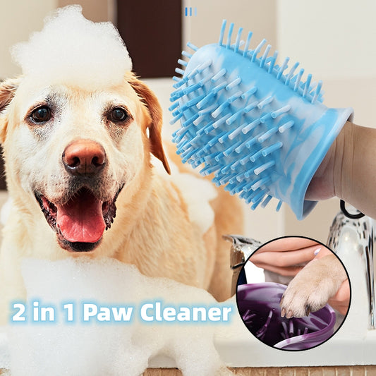 2 In 1 Soft Dog Paw Cleaner Cup