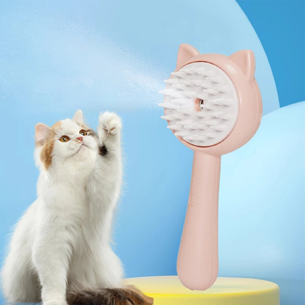 Multifunctional Kitty Slicker Brush With Mist