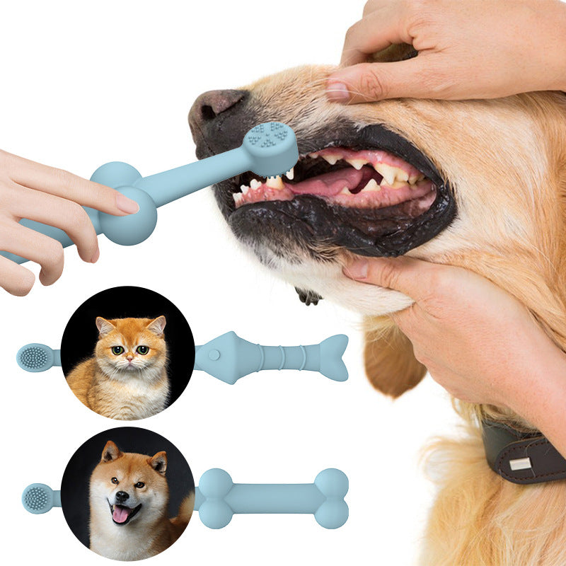 Pet Silicone Oral Cleaning Pet Toothbrush